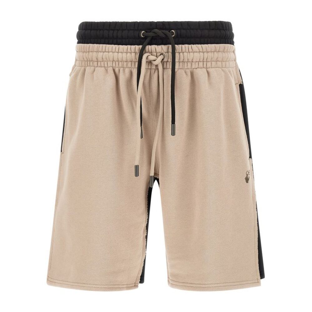Off-White Multicolor Cotton Bermuda Men's Shorts